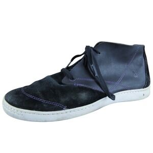 Ahnu Medical Black Suede Leather Chukka Booties Women's 9 Comfort Walking